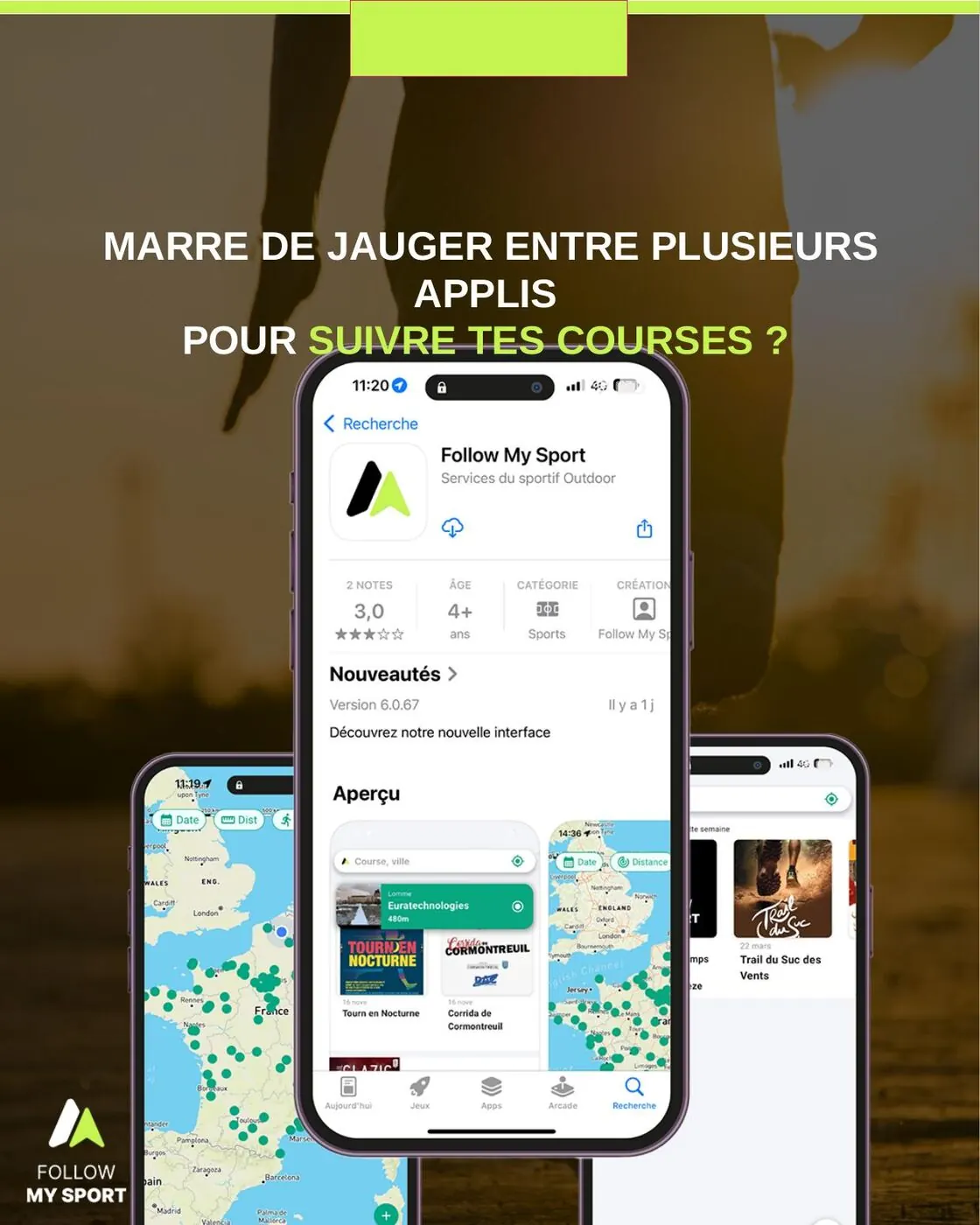 Visuel publicitaire Follow My Sport
