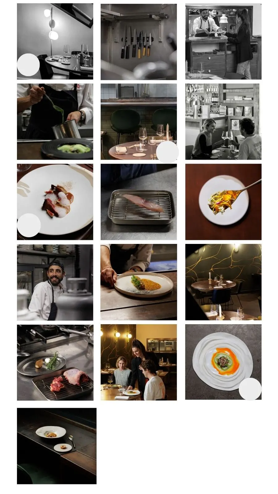 Grille Instagram restaurant gastronomique